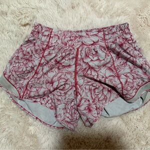 lululemon athletica Pink Floral Running Shorts